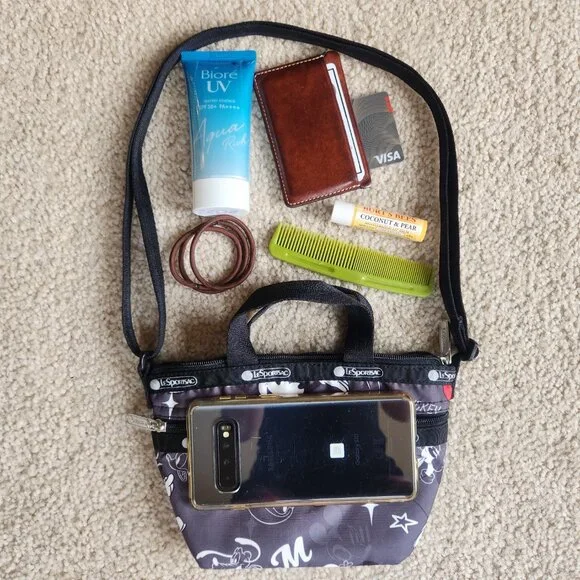 NWOT *RARE* LeSportsac Disney 100 Team Micky Mini Crossbody Bag - Picture 2 of 12